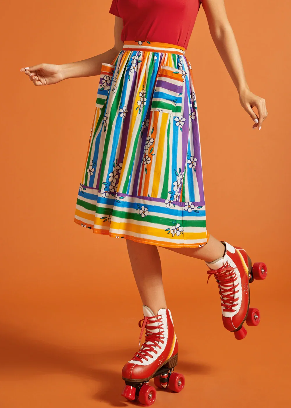 ModCloth x Tamara Arcilla | Mixed Signals Dirndl Skirt