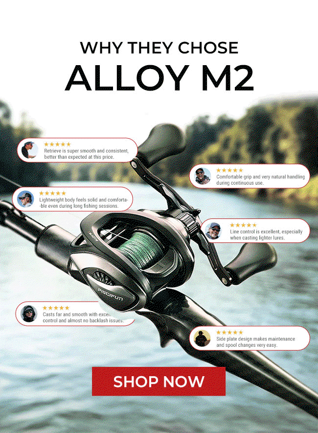 Piscifun® Alloy M2 Baitcasting Reel with Mag-Bowl™ Braking System