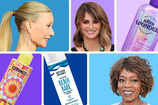 Collage of products and celebrities.