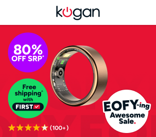 Kogan Aura Ti Smart Ring (Titanium) Product Image