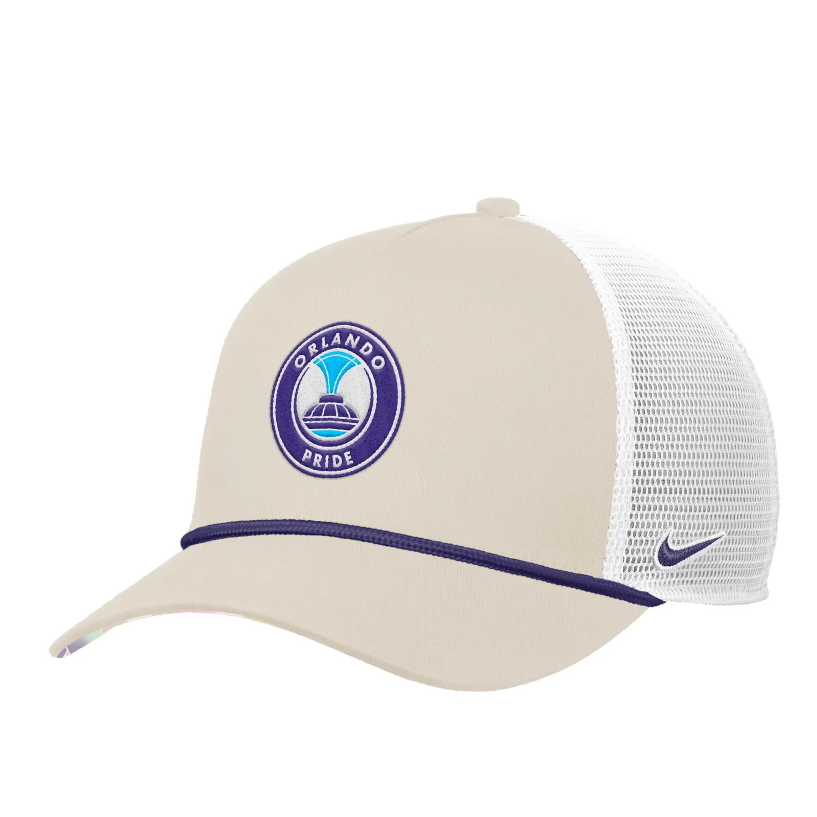 Image of Unisex Orlando Pride Nike 2026 Rise Rope Trucker Hat