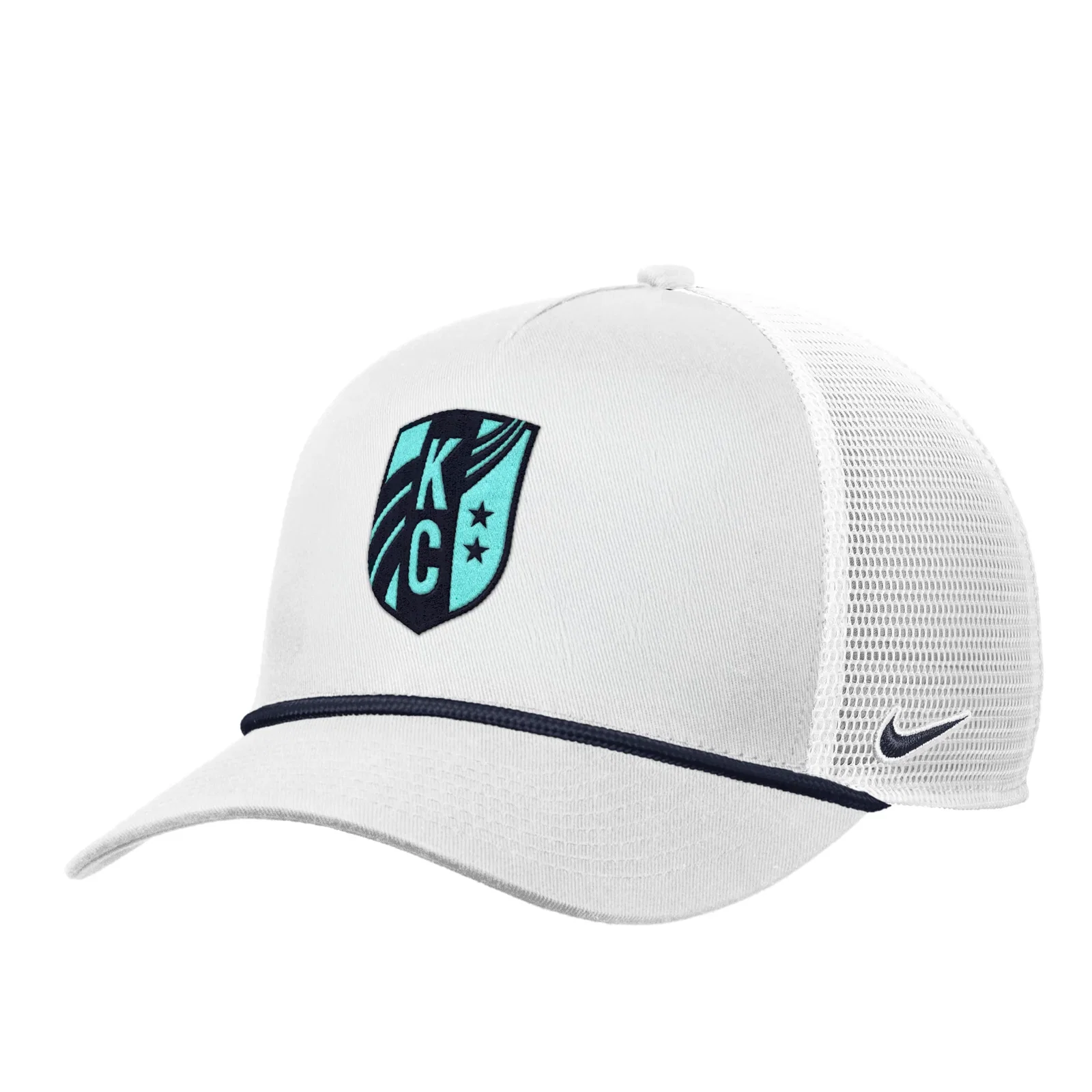 Image of Unisex KC Current Nike 2026 Rise Rope Trucker Hat