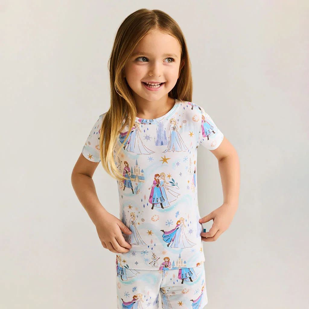 Image of Disney Elsa & Anna Classic Pajama Short Set