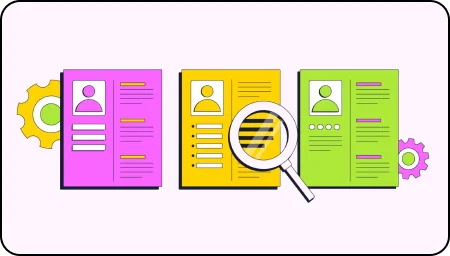 Illustration of a portfolio