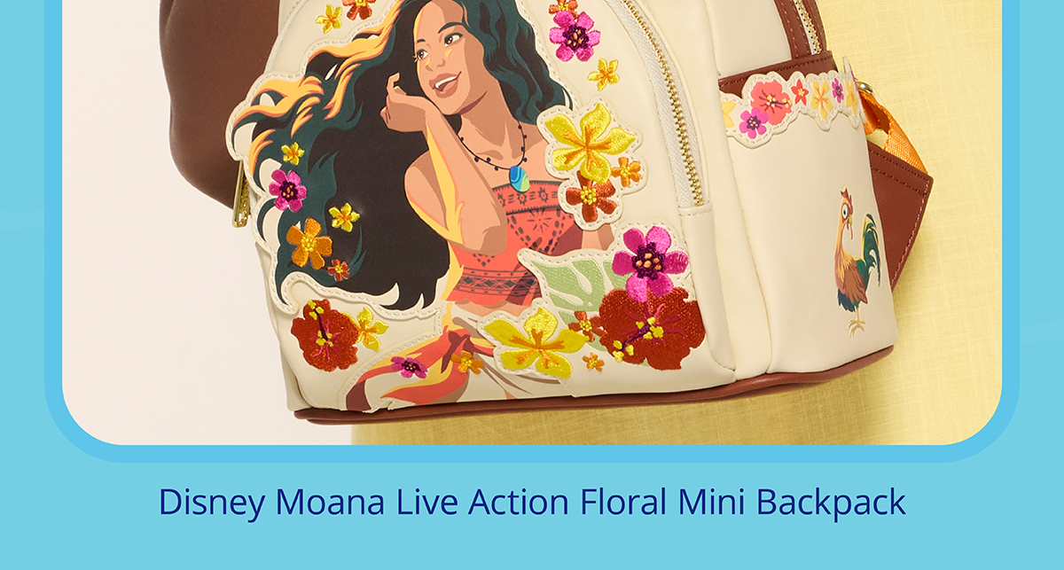 Disney Moana Live Action Floral Mini Backpack