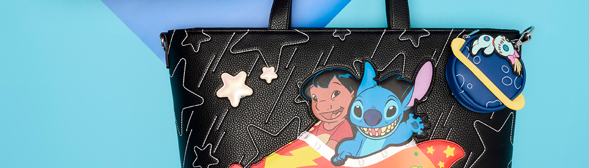 Space Adventure Glow Tote Crossbody Bag with Coin Bag