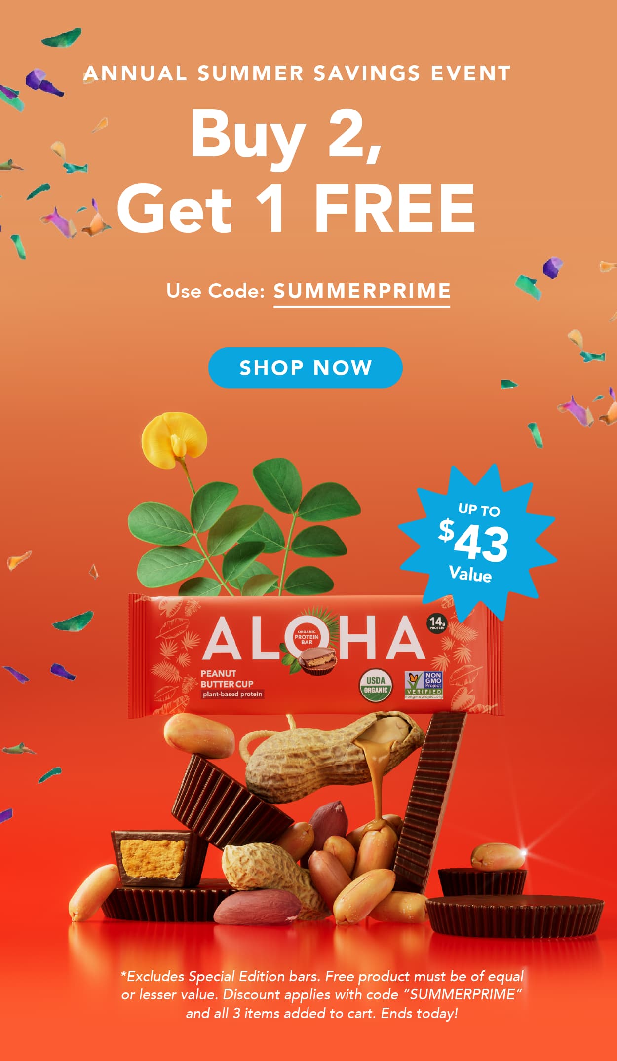 Buy 2, Get 1 FREE sitewide with code SUMMERPRIME. Excludes Special Edition bars. Must add 3 items to your cart. Ends today!