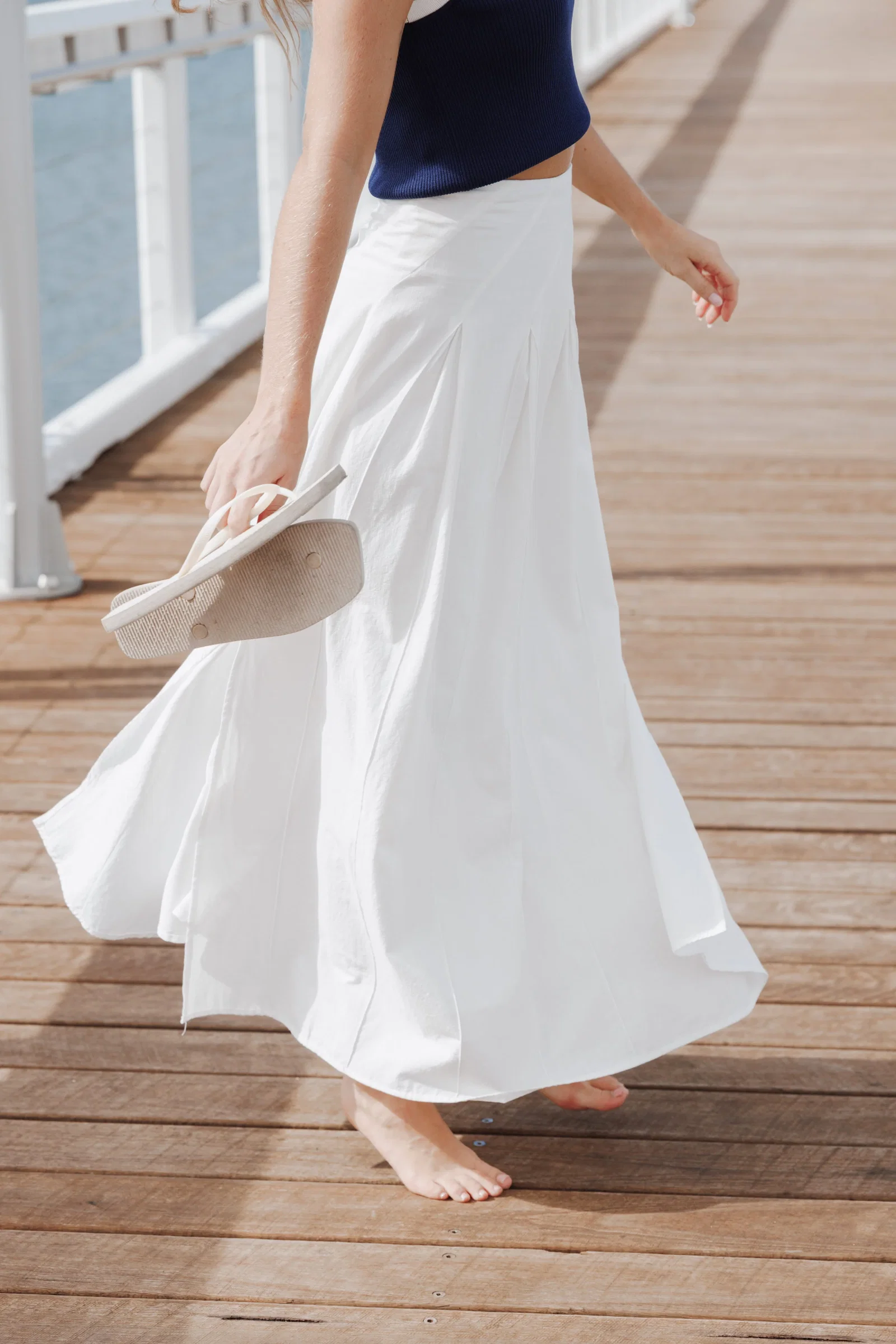 Image of Zoey Maxi Skirt - White