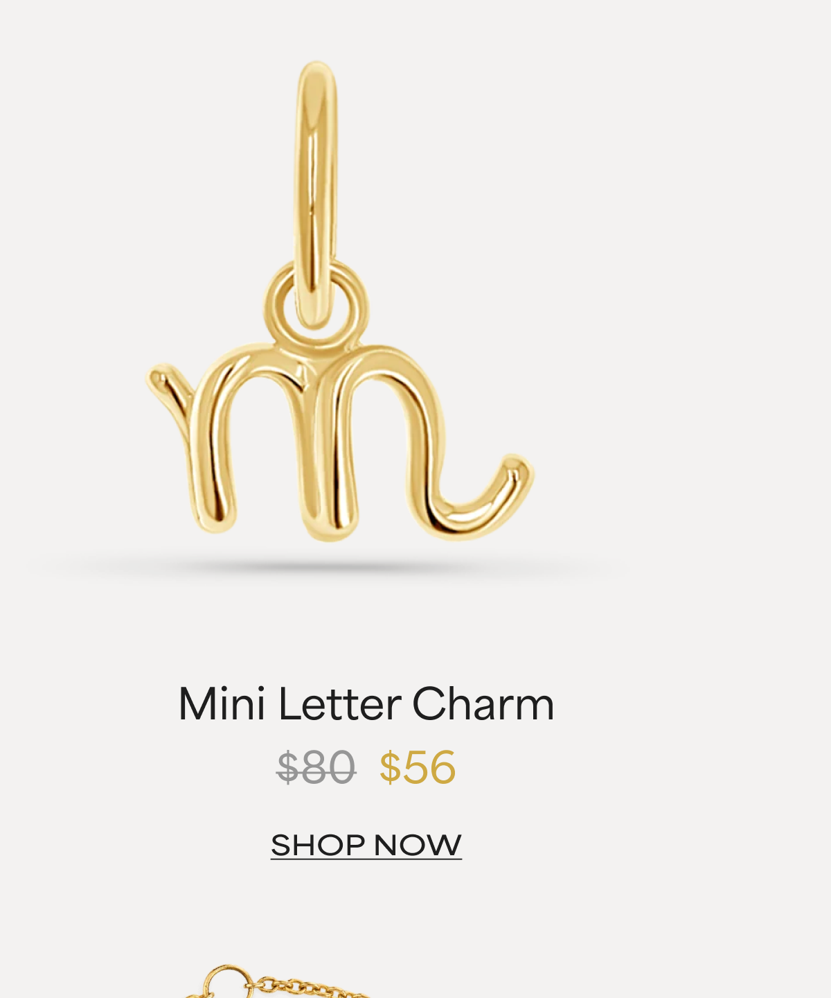 Mini Letter Charm