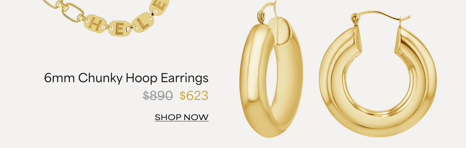 6mm Chunky Hoop Earrings