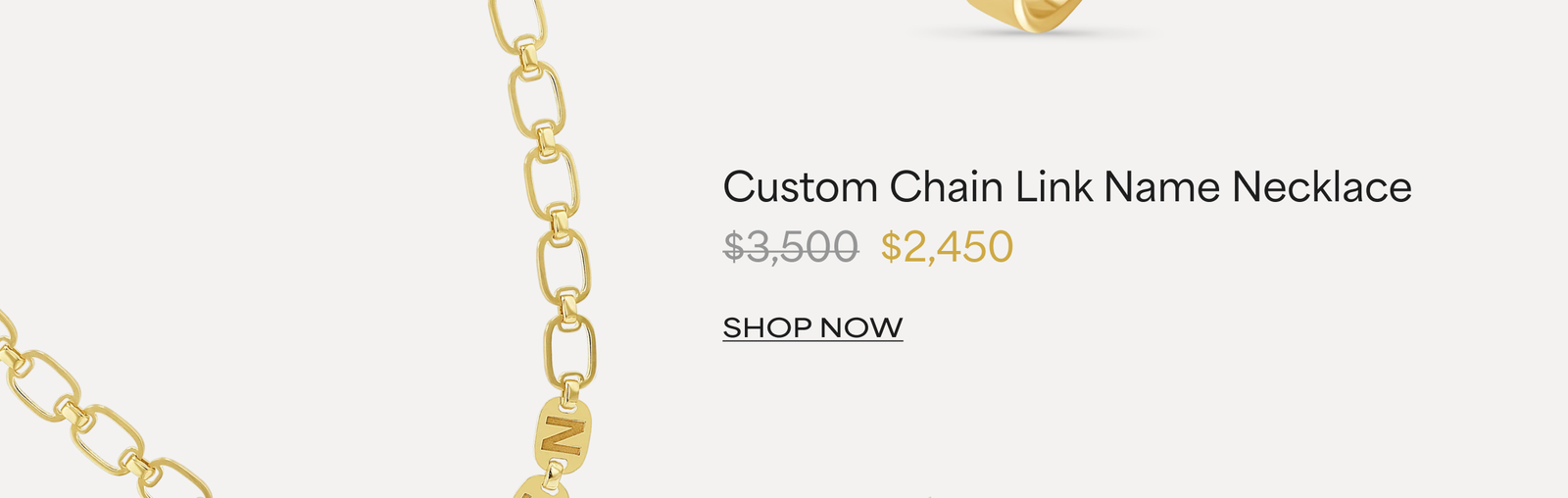 Custom Chain Link Name Necklace