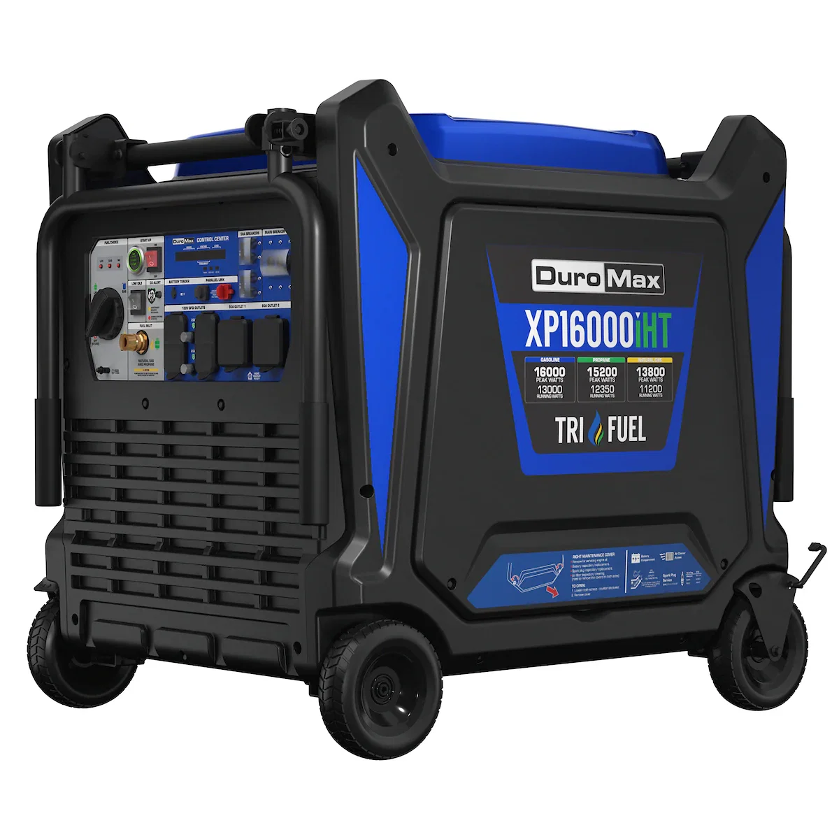 Image of DuroMax XP16000iHT 16,000 Watt Tri Fuel Portable Inverter Generator - Quiet, Low THD