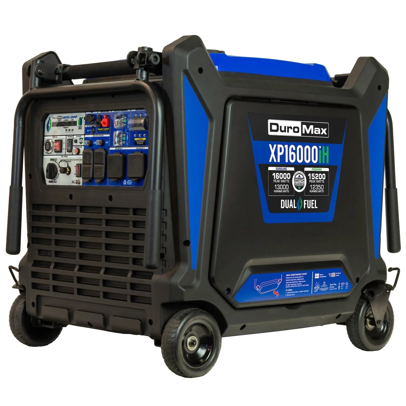 Image of DuroMax XP16000iH 16,000 Watt Dual Fuel Portable Inverter Generator - Quiet, Low THD