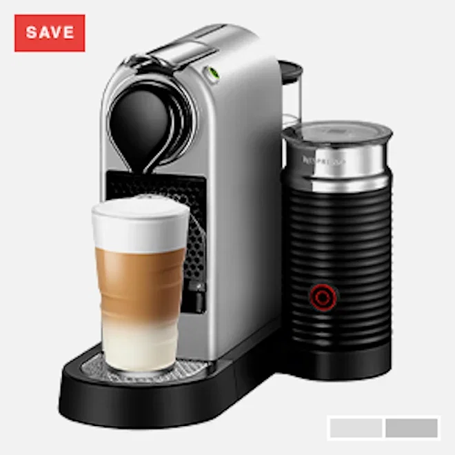 Nespresso CitiZ Automatic Espresso Machine with Aeroccino Milk Frother