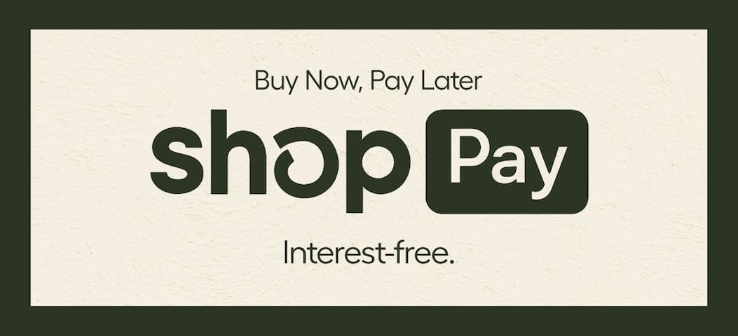 Buy now, Pay Later with Shop Pay. Interest free payments.