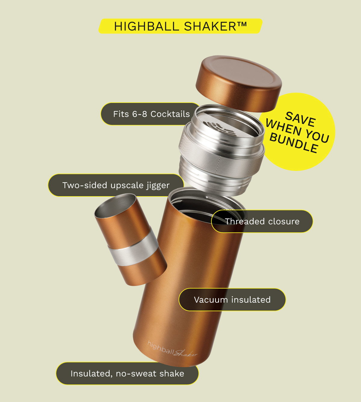 Shop the Highball Shaker - Save When You Bundle