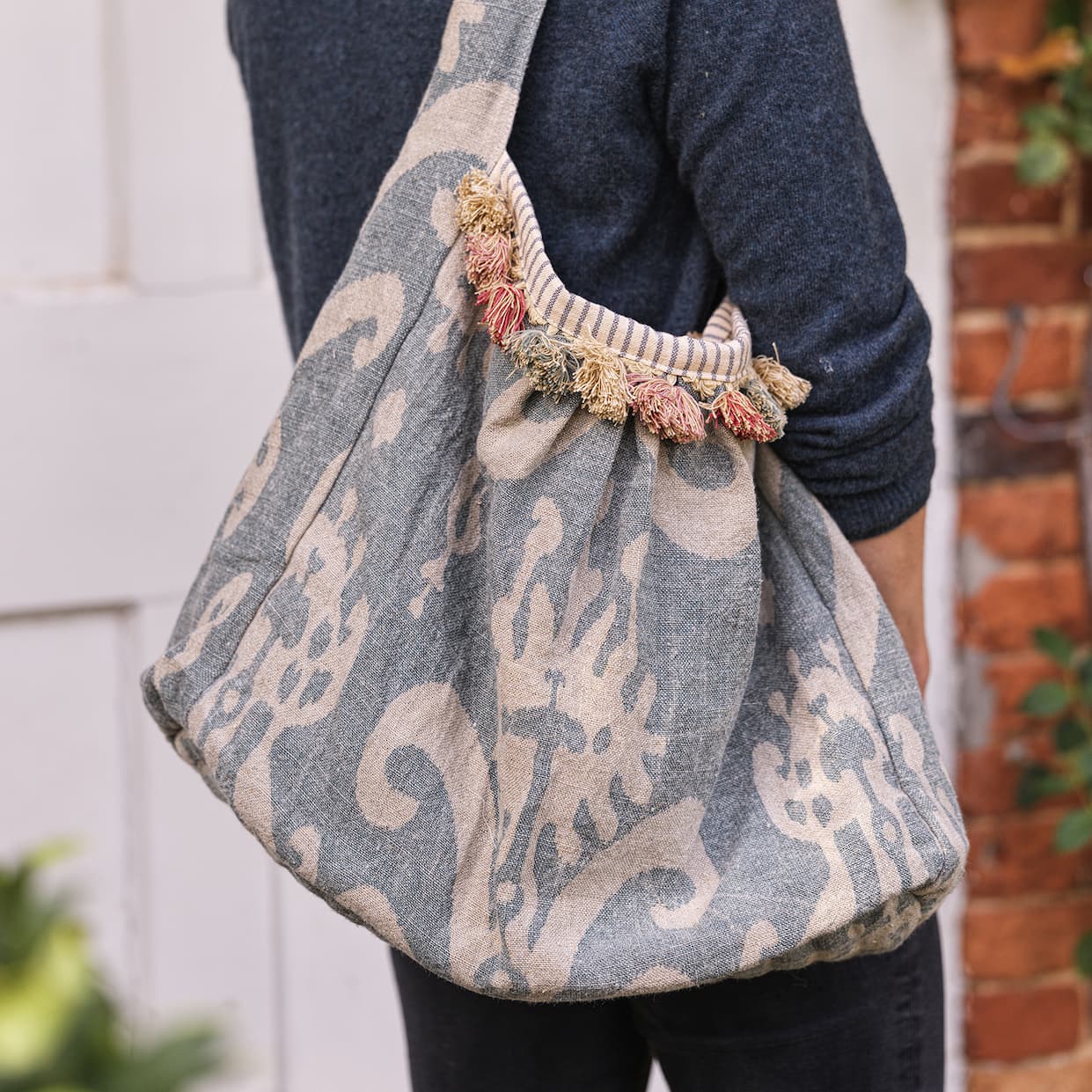 Slouch Bag with Tassels