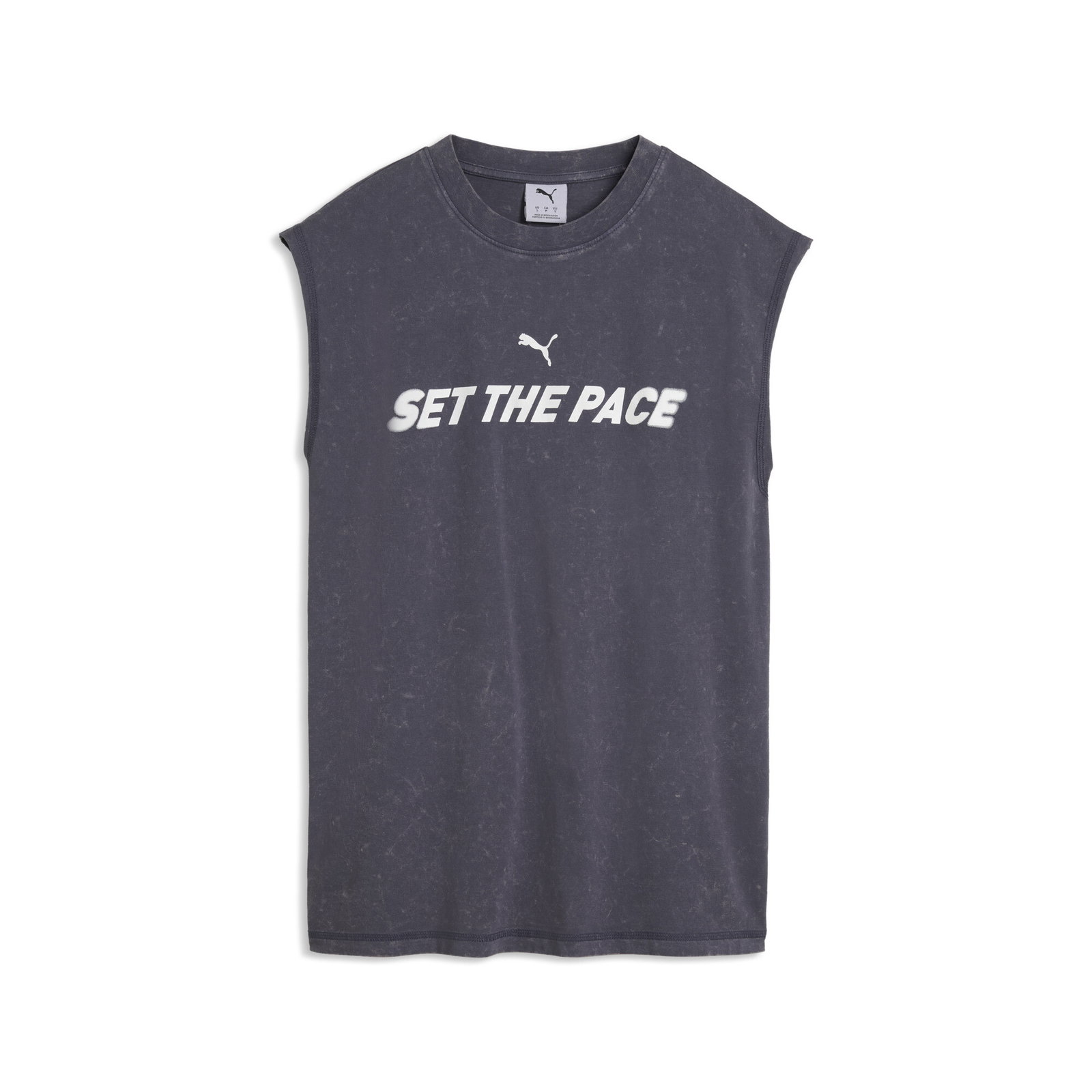 Run Culture Collective Relaxed Washed Sleeveless Graphic Tee Women