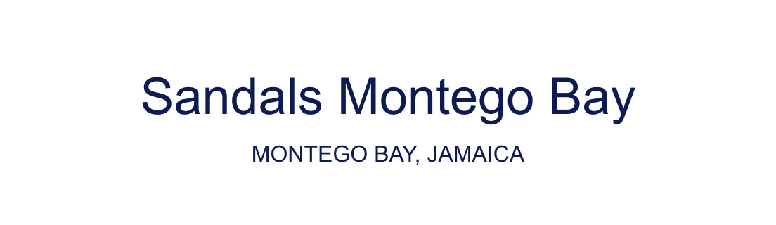 Sandals Montego Bay