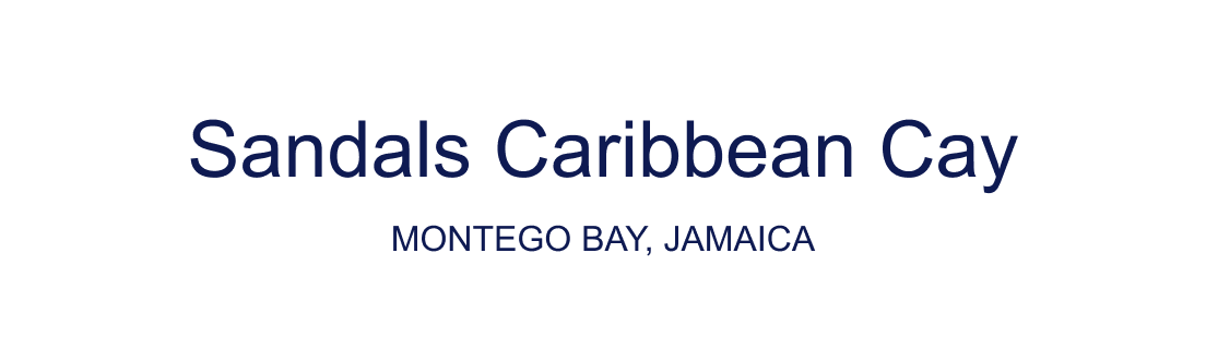 Sandals Caribbean Cay