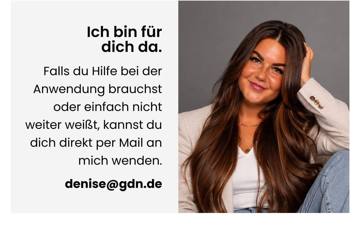 Ich bin für dich da.