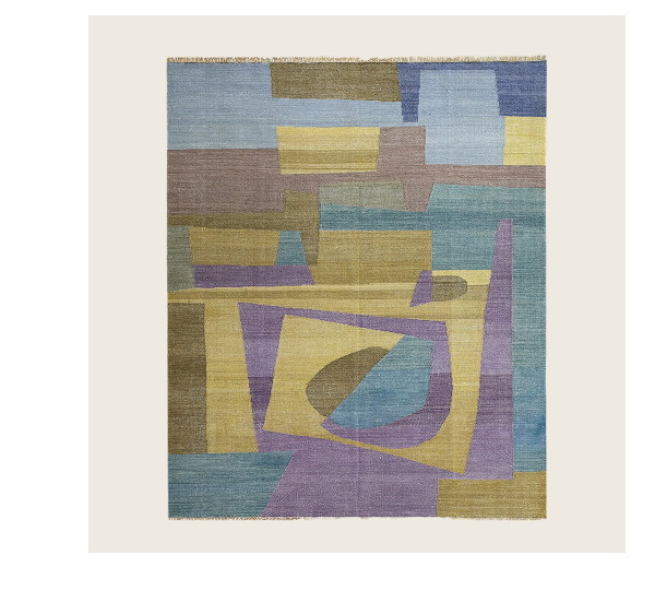 Multicolored Alchemy Contemporary Wool Rug - 7'10" x 10'