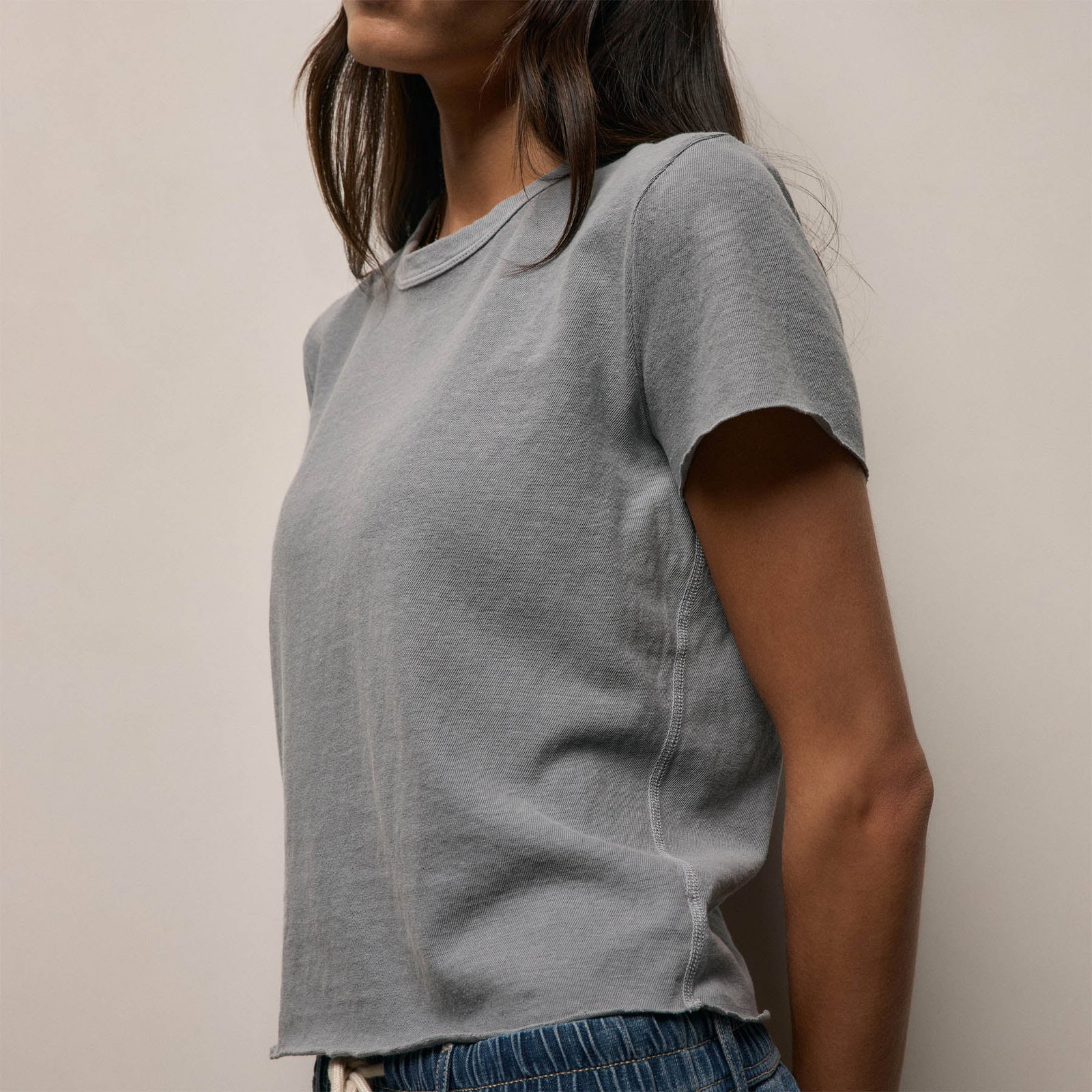 Image of Slub Jersey Shrunken Tee - Ore Pigment