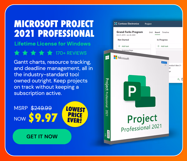 Microsoft Project 2021 Professional: Lifetime License for Windows