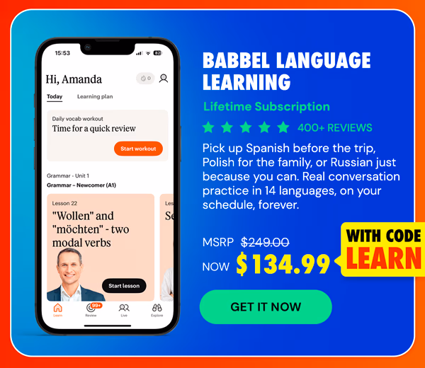 Babbel Language Learning: Lifetime Subscription (All Languages)