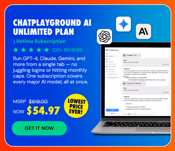 ChatPlayground AI: Lifetime Subscription (Unlimited Plan)
