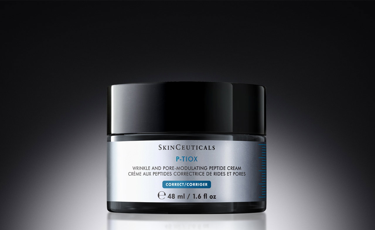 P-TIOX Cream 48ml vor schwarzem Hintergrund