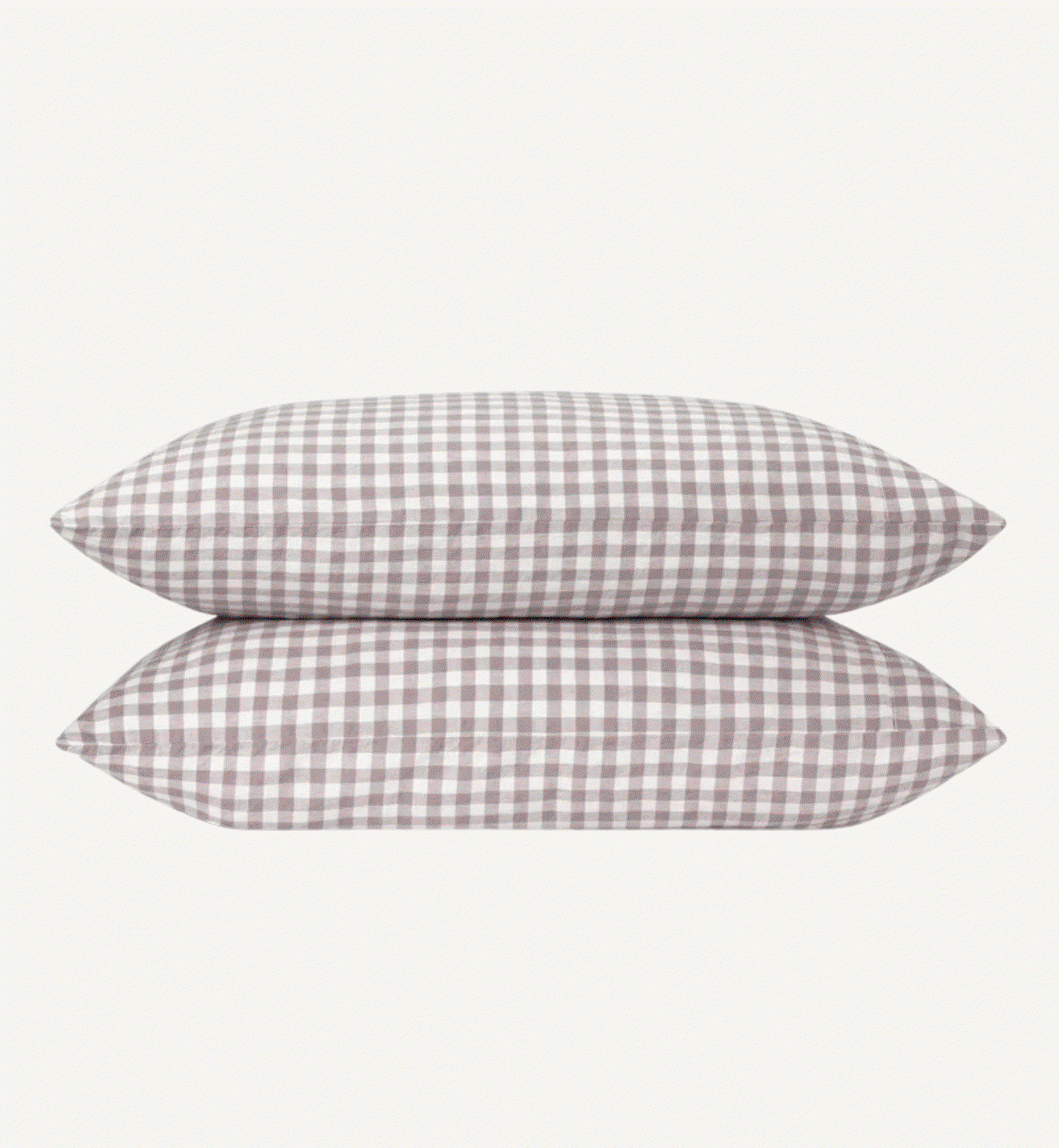 Elderberry Gingham Linen Blend Pillowcases (Pair)