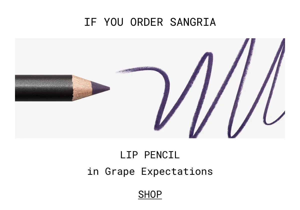 IF YOU ORDER SANGRIA | LIP PENCIL in Grape Expectations | SHOP