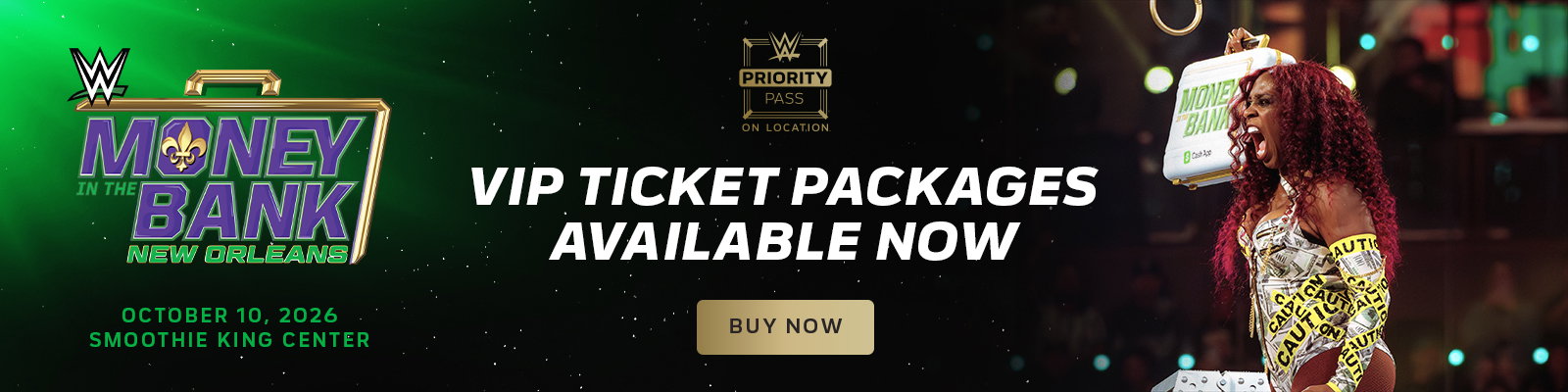 Money in the Bank VIP Packages on sale now