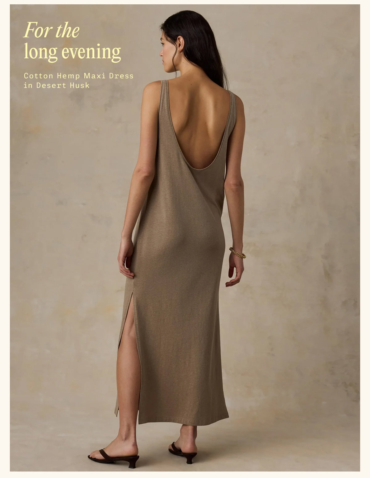 Cotton Hemp Maxi Dress