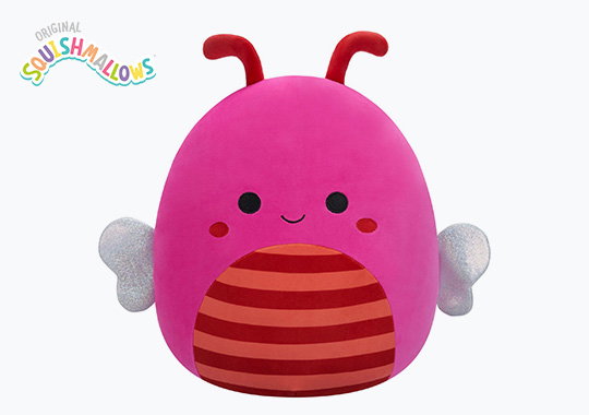 Original Squishmallows Plush Mara the Hot Pink Bee 30cm
