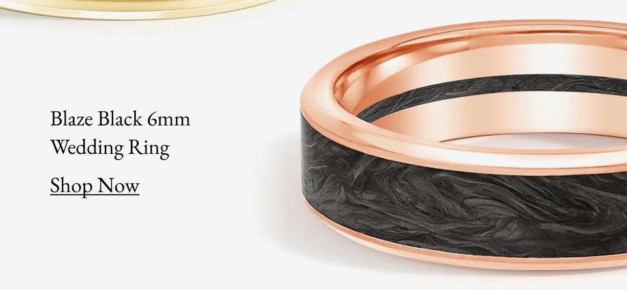 Blaze Black 6mm Wedding Ring