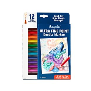 Image of Crayola® Doodle and Draw Ultra Fine Point Doodle Marker, 12 count