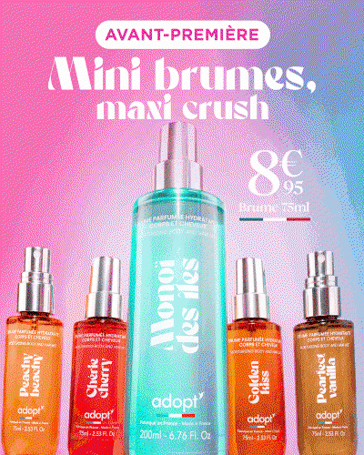 Mini brumes, maxi crush - 8,95€