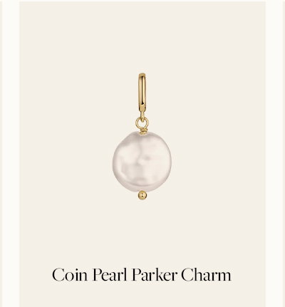 Coin Pearl Parker Charm