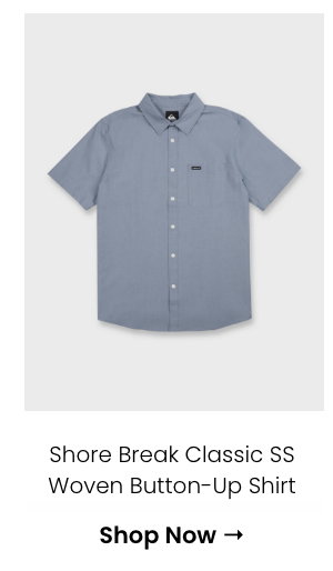 Shore Break Classic Short Sleeve Woven Button-Up Shirt