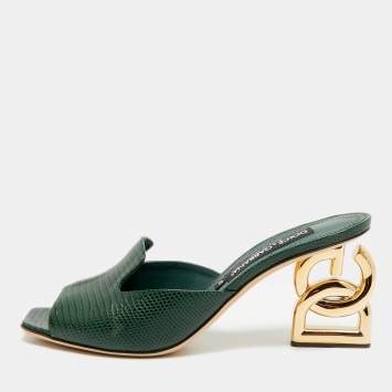 Keira Size 41 Green Lizard Emb