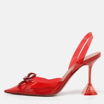 Red PVC Rosie Crystal Embellis
