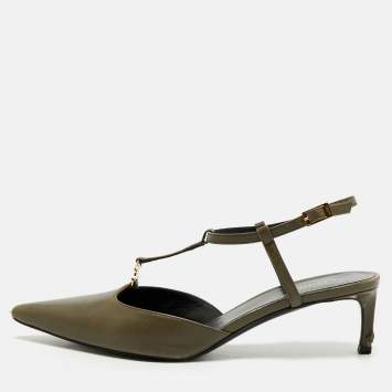 Triomphe Size 36.5 Green Leath