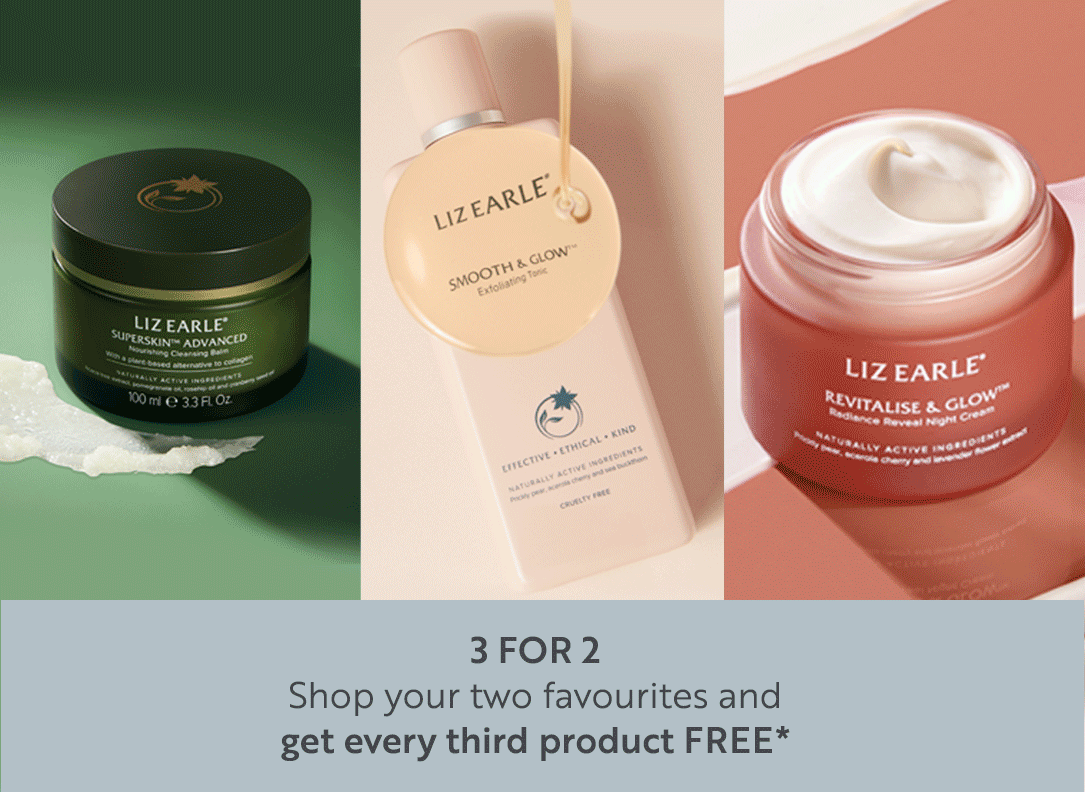 3 for 2 Shop your two favourites and get every third product FREE*
