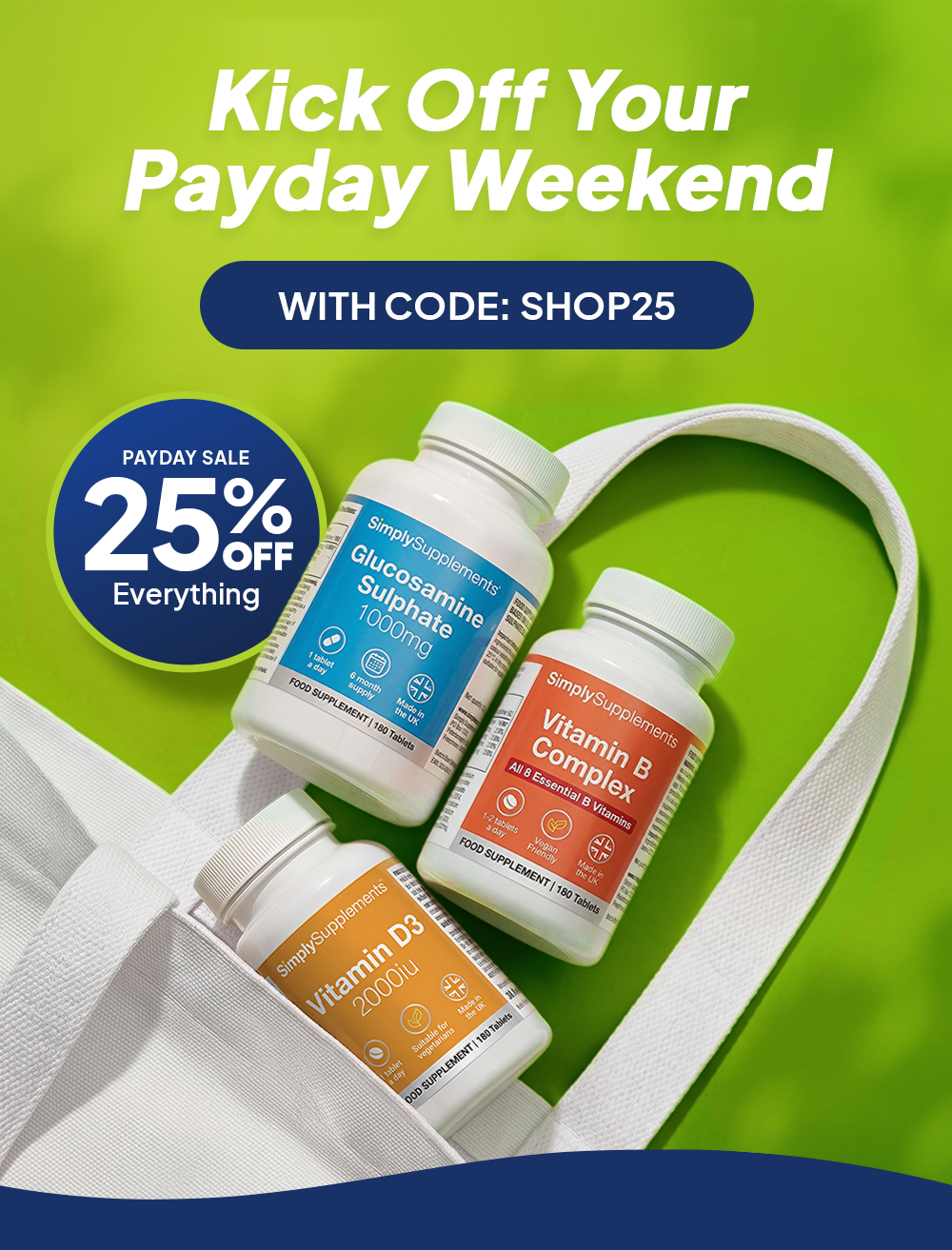Kick off your payday weekend with code SHOP25