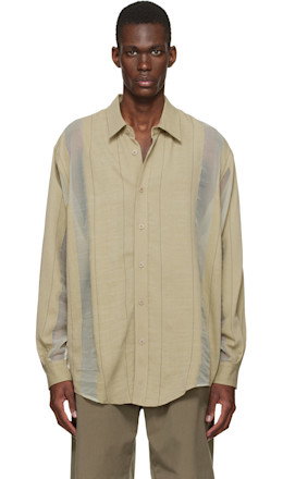 Beige Office Shirt - colbo