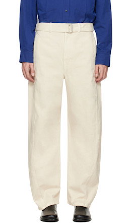Off-White Twisted Belted Jeans - LEMAIRE