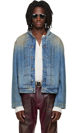 Blue Collection Trucker Denim Jacket - 424