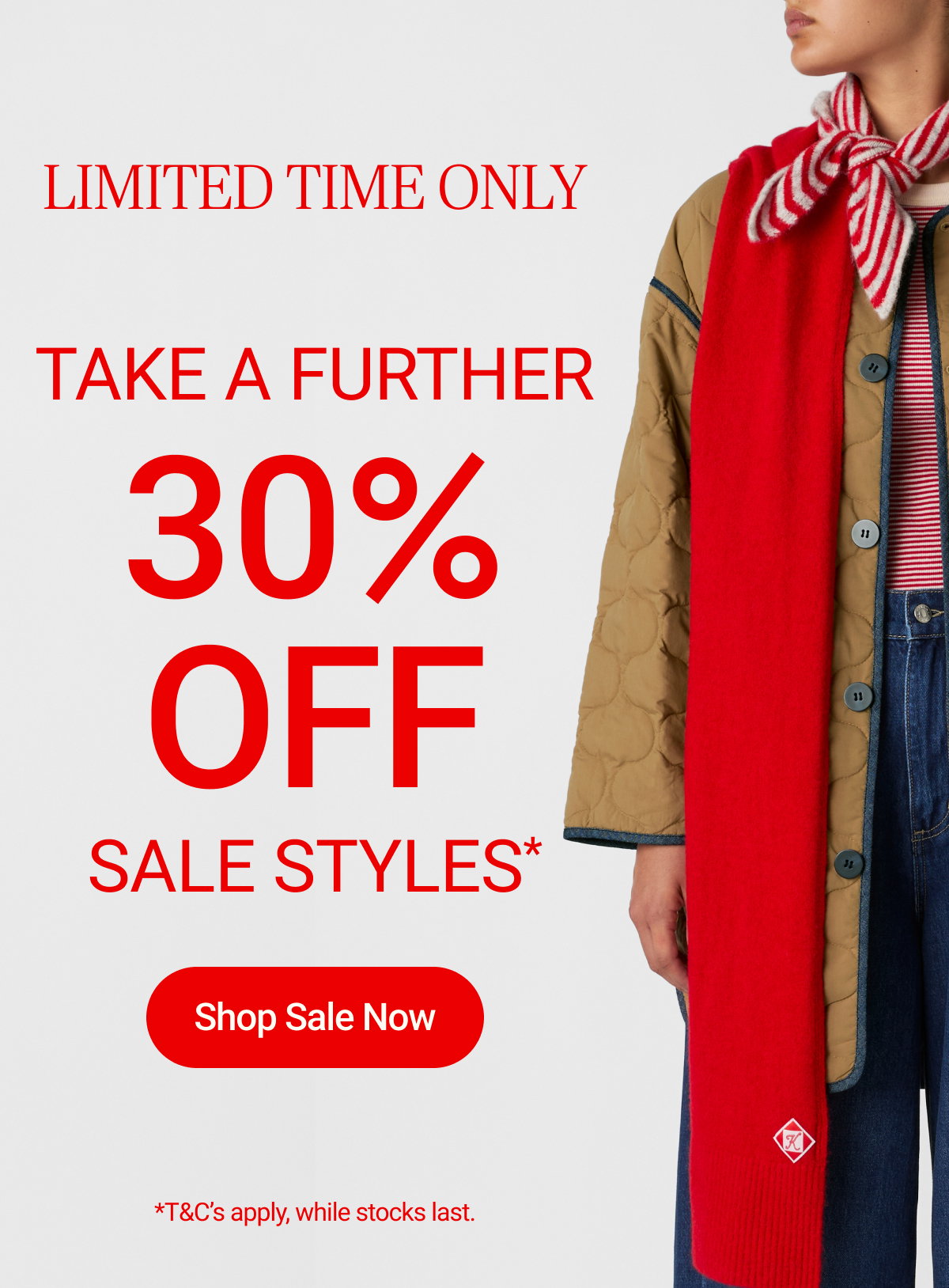 Take a Further 30% Off sale